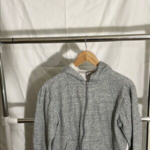 Men's Gray Zip-Up Hoodie